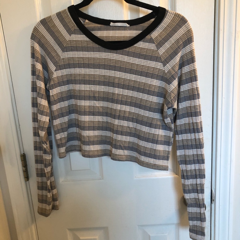 Nasty Gal Crop Long Sleeve Sweater